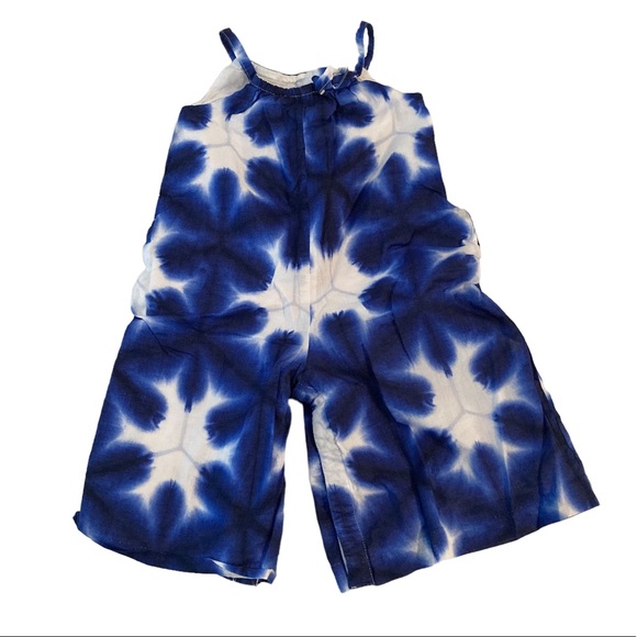 Janie and Jack Other - Janie and Jack blue and white tie dye jumpsuit 12-18 months